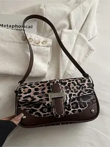 2026 New Fashion Leopard Print Handbag Crossbody Bag for Women Party Outing Vacation Shopping Daily Use Coin Phone Storage Office Work Bag for White-Collar Students and Office Workers Elegant Lady Pur Fashionable Unique Bags
