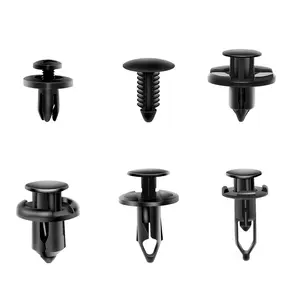 Nilight 400PCS Car Retainer Clips & 6mm-10mm Expansion Screws Replacement Kit, Bumper Push Rivet Clips Car Accessory for GM, Ford, Toyota, Honda, Chrysler, Nissan Black Automotive Vehicles