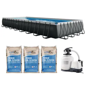 Intex Ultra XTR 32' x 16' x 52" Above Ground Pool & OptiFlow Premium Filter Sand