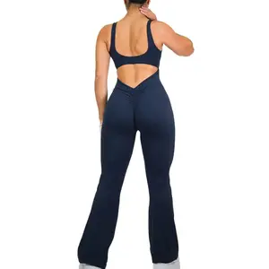 HKK "Look at those Cheeks" Flare Scrunch Jumpsuit