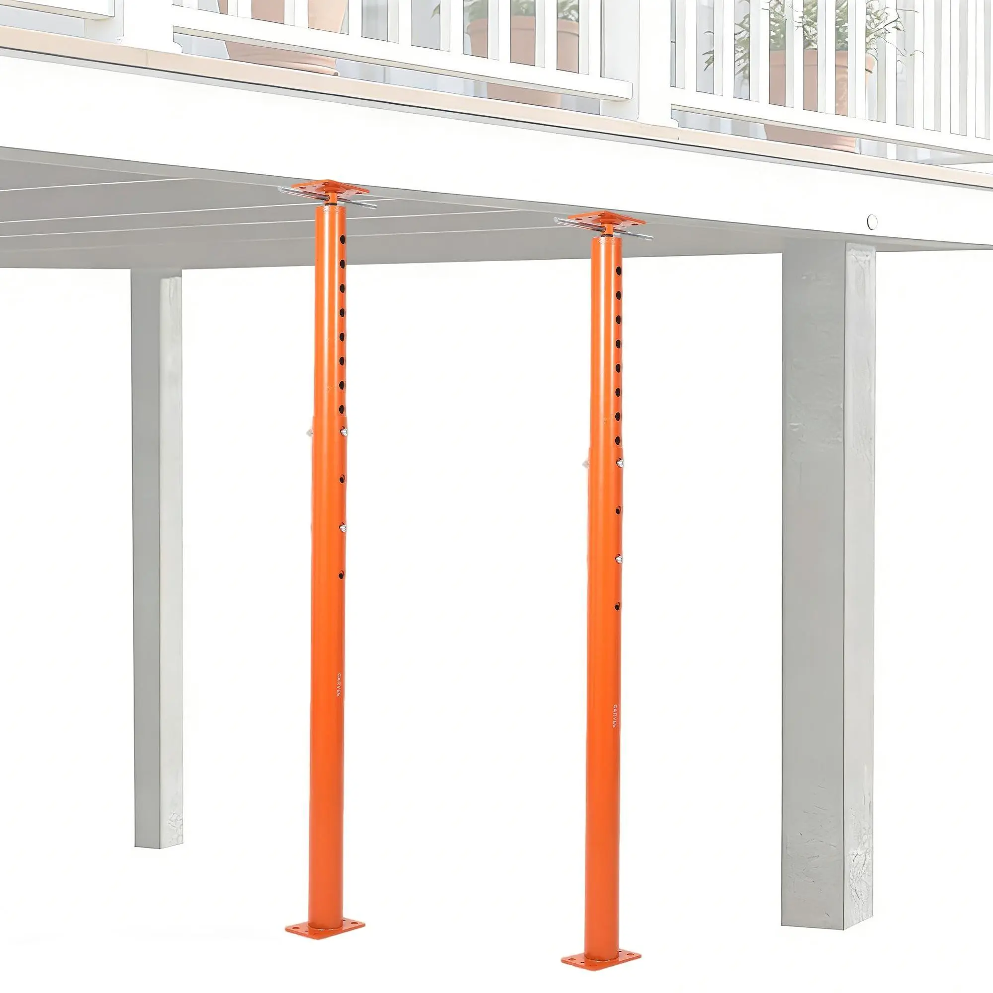 2 Pack Jack Post, House Floor Jack with 53"-93" Height Range, 18000 LBS Lifting Joist Beam Basement Jacks for Leveling, Lifting