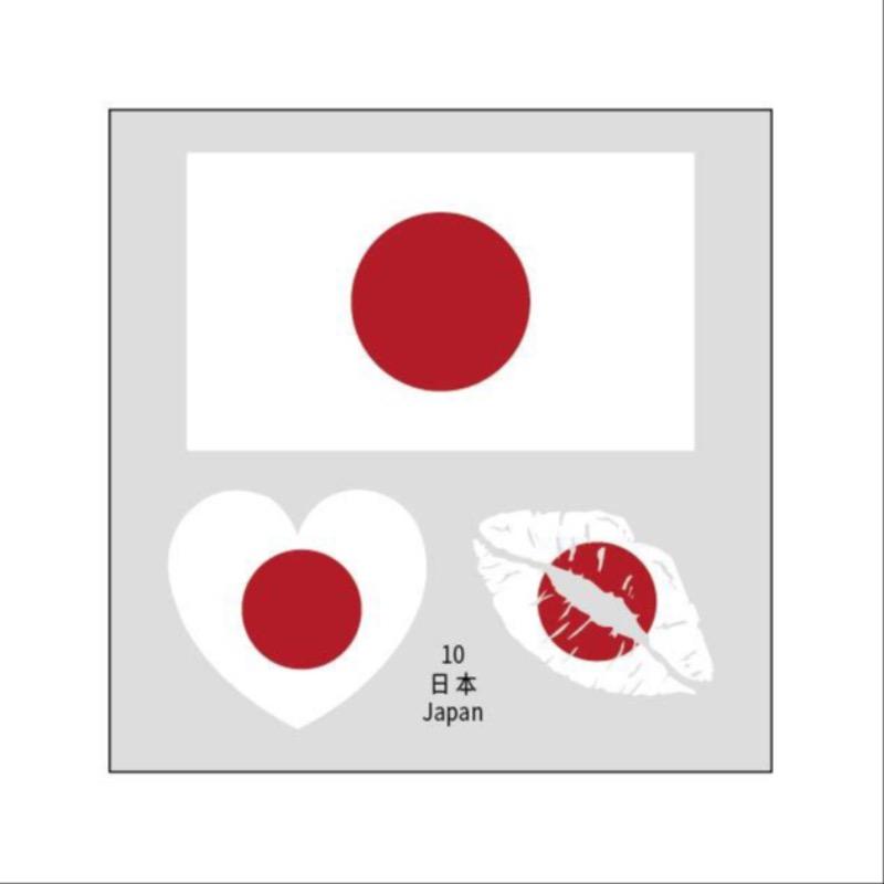 World Cup Football Face Stickers Temporary Tattoos Waterproof Country Flag Decals for Sports Fans Watch Party Game Day Celebration Festival Event Supplies 48PCS