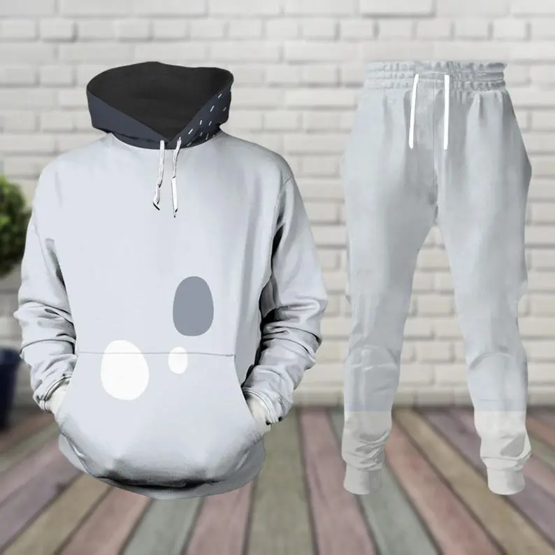 Muffin Dog Cosplay Hoodie Jogger, Blue 3D Hoodie, Heeler Costume Shirts, Blue Dog Merch, Aesthetic Loungewear Set – Hoodie & Joggers Edition