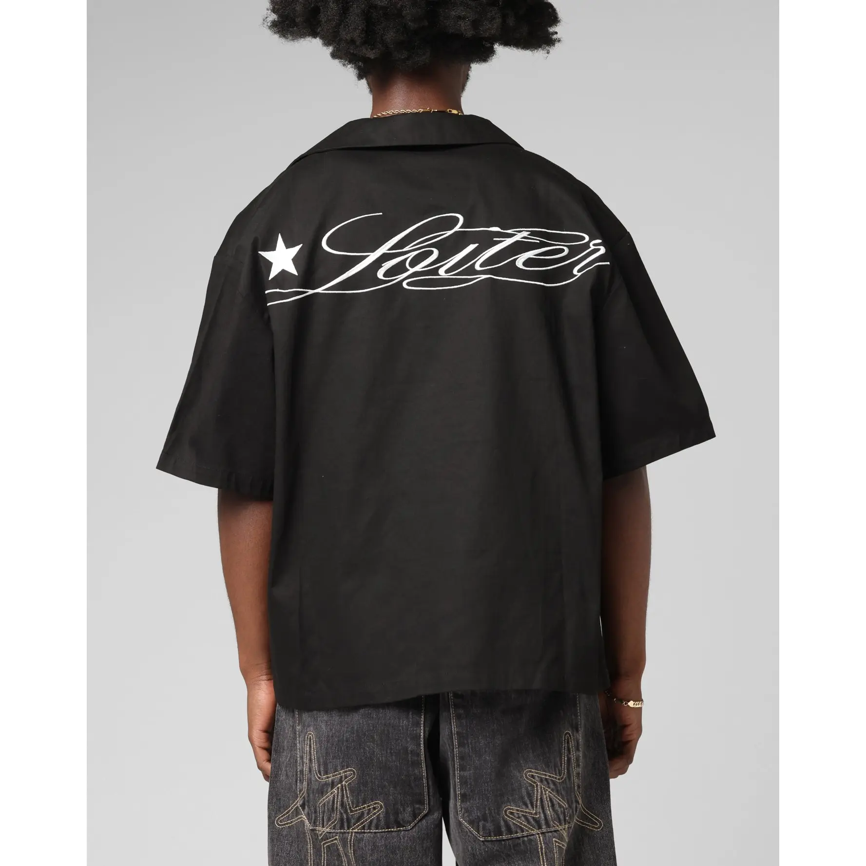 Loiter Daytona Button Up Shirt Black