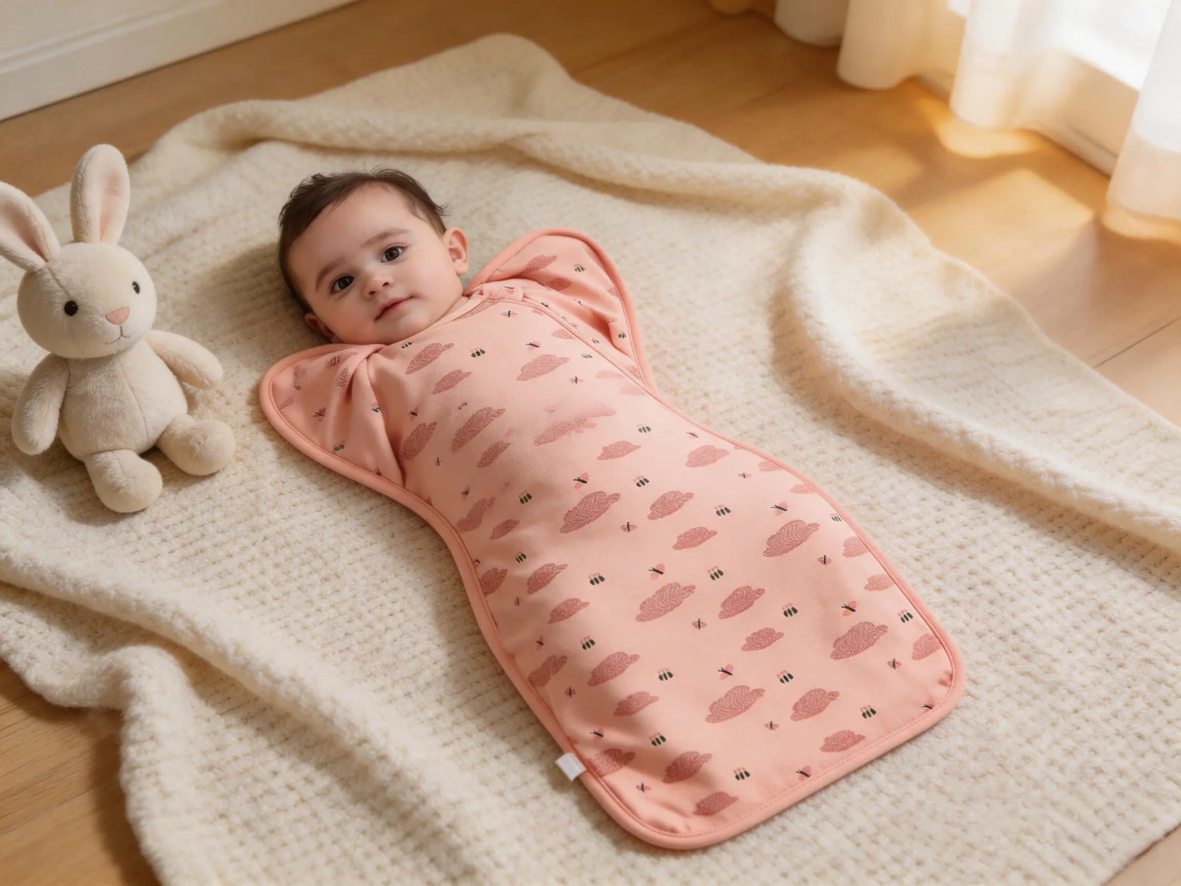 Knirose Baby Sleep Sack 2Pack 0-12 Months,0.8 TOG All-Season,2-Way Zipper for Diaper Changes,95% Cotton 5% Spandex,New Parent Must-Have Registry Essential for Newborn 5-14 lbs,baby girl clothes,baby items,baby shower gift,toddler gifts,baby costume