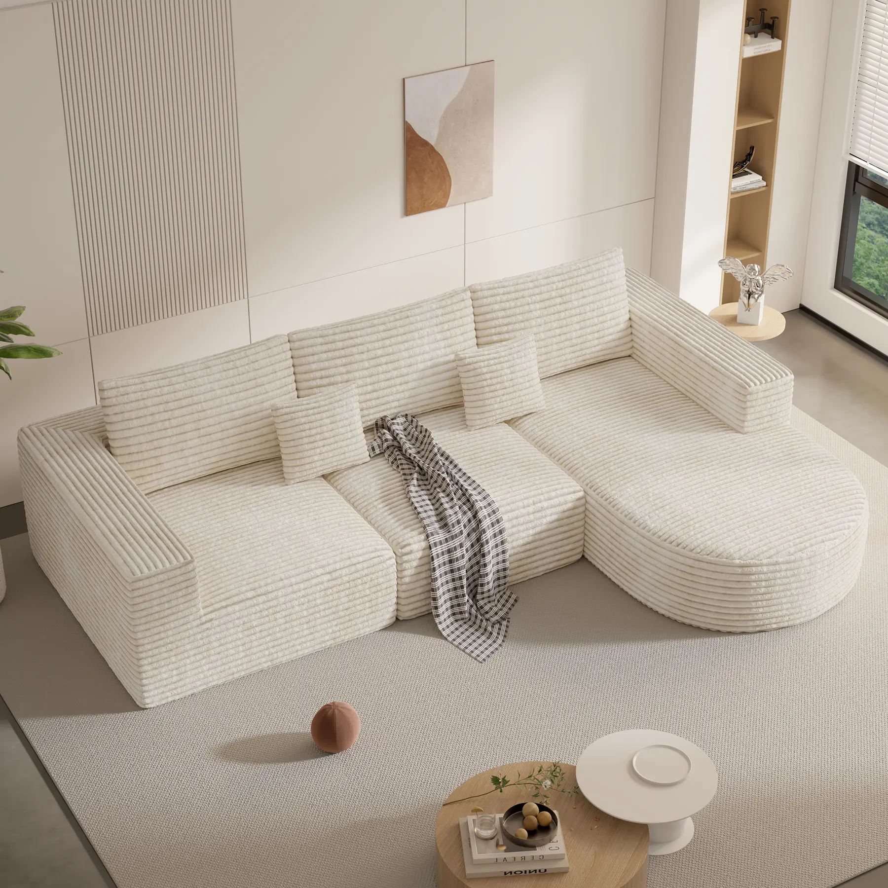 Beige Right Facing