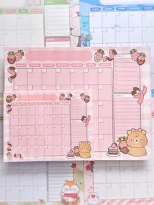 Strawberry Bear Desk Calendar