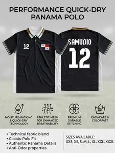 2026 Panama National Team Soccer Jersey, Breathable Mesh Football T-Shirt, Quick-Dry Moisture-Wicking, Advanced Technical Knit Support Gear, Sports Jersey Tee