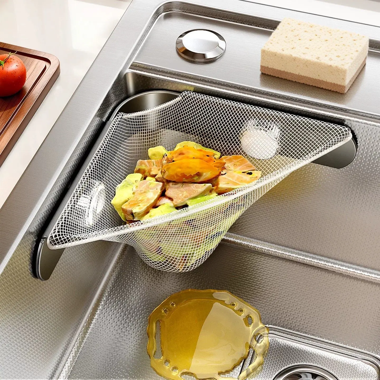 Disposable Cast Iron Kitchen Sink Filter Rack, Anti-Clogging Food Waste Strainer, Drain Basket for Home Care & Kitchen Supplies