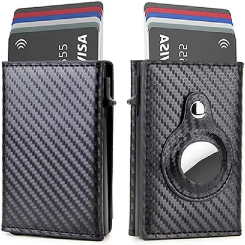 Wallet for Men with Card Holder, Portable Carbon Fiber Wallet, Minimalist Men's Wallet, White Elephant Gifts for Men