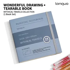 Languo Daydream Collection Tearable Sketchbook, Premium Drawing Pad for Sketching & Doodling, Easy-Tear Art Book, Thick Paper Art Supplies for Adults & Beginners journal style notebook