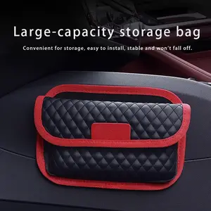 Car Door Side Storage Bag, Phone Key Card Holder, Car Organizer Pouch, Multiple Colors Available, Automotive Accessories