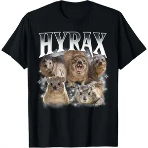 Hyrax Vintage Ugly Funny Meme Retro T-Shirt