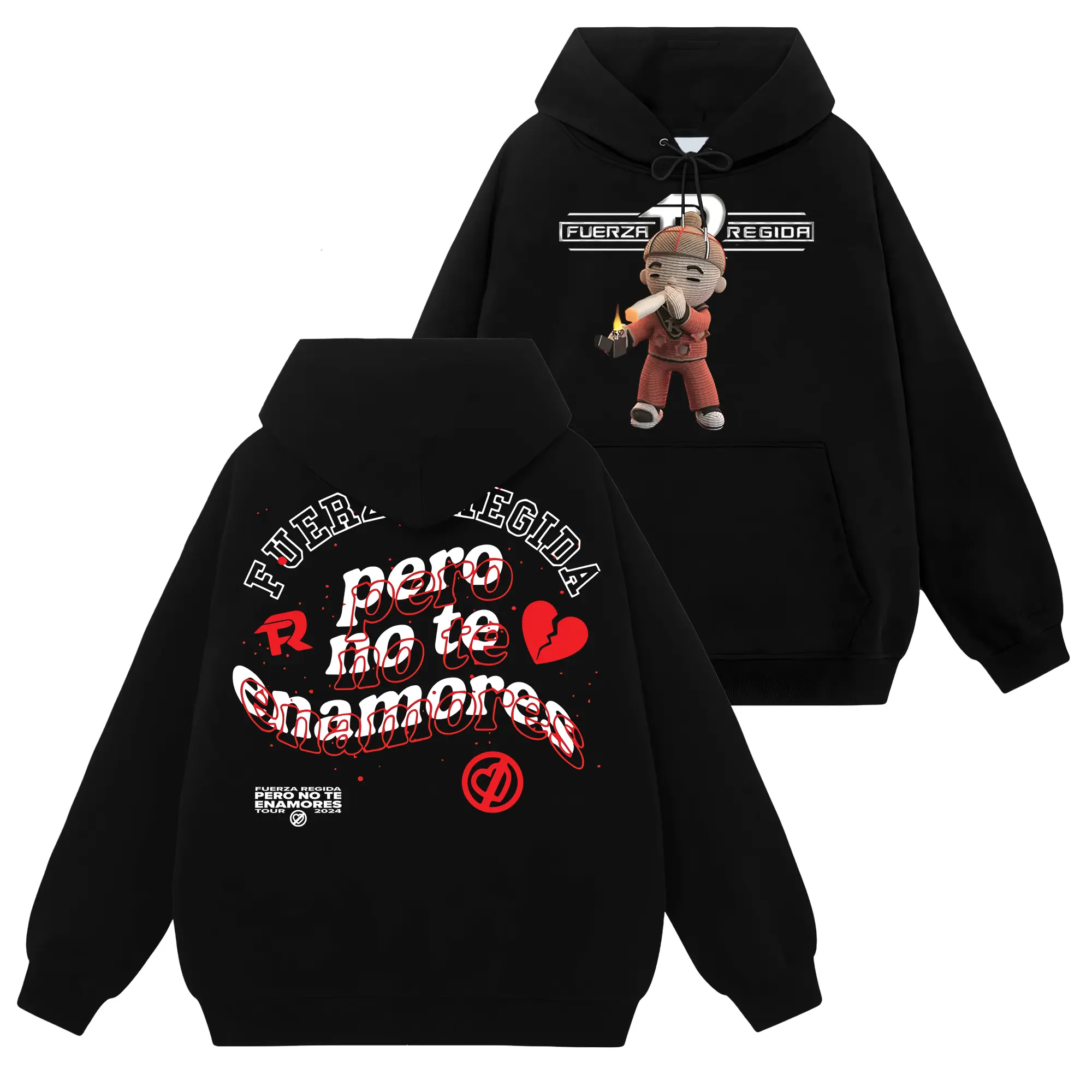 Vintage Fuerza Regida Pero No Te Enamores Song Album #177 Graphic T-Shirt Sweatshirt Hoodie, Tatino Streetwear Fashion, Regional Mexicano Shirt, Fuerza Regida Merch, Menswear Top Y2K Mexico, Pepper Comfort Colors