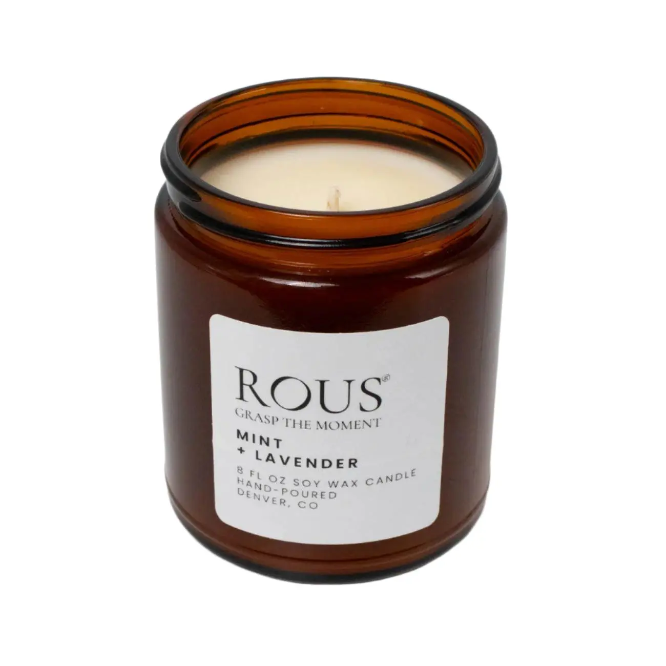Mint & Lavender Soy Candle | Natural Soy Wax Scented Candle | Aromatherapy Candle | Long Lasting Home Fragrance | Relaxing Spa Candle | Luxury Home Décor Gift