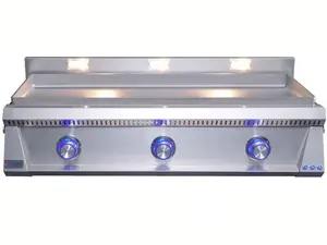 Le Griddle Pro Series 105 41-Inch 3-Burner Gas Griddle with Lights - 6mm Plate