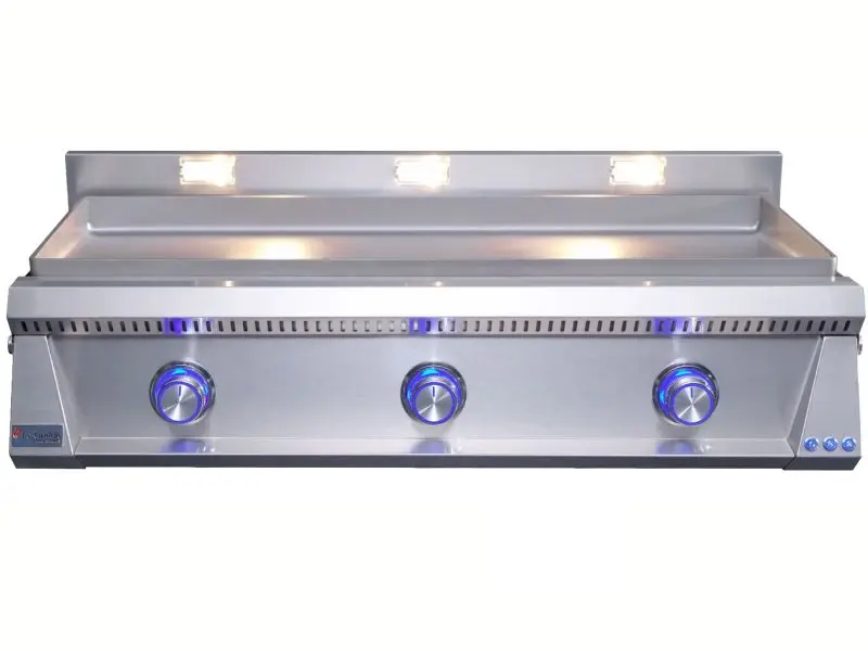 Le Griddle Pro Series 105 41-Inch 3-Burner Gas Griddle with Lights - 6mm Plate