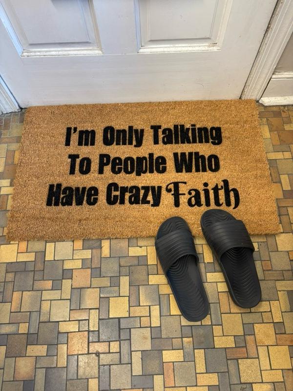 Hand Spray/Painted Mainstays Coir Doormat 18" x 30" with Custom Design Options for Home Warming Gifts