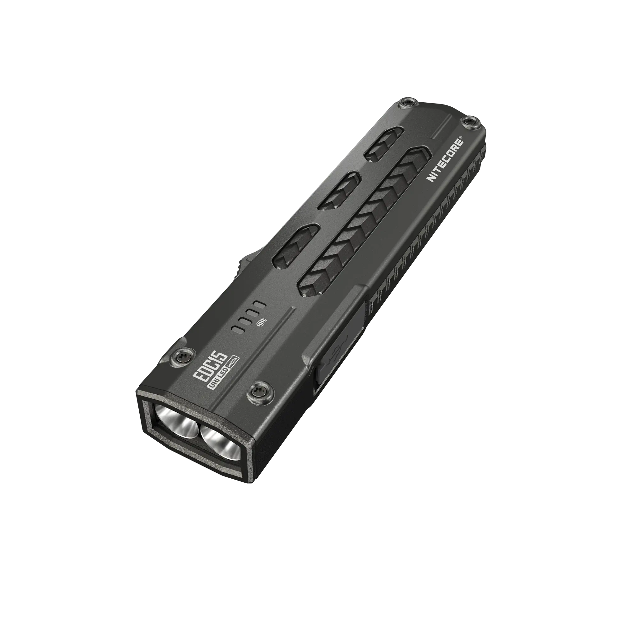 Nitecore EDC15 1200 Lumen Rechargeable EDC Flat Flashlight with UV Light