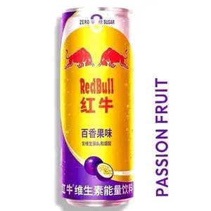Red Bull Exotic Passion Fruit Energy Drink 325ml - Zero Sugar, Vitamin B6 & B12, Refreshing Taste