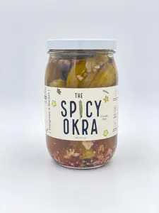 Spicy Crunchy Okra Pickles - Southern Flavor in a Jar Heat