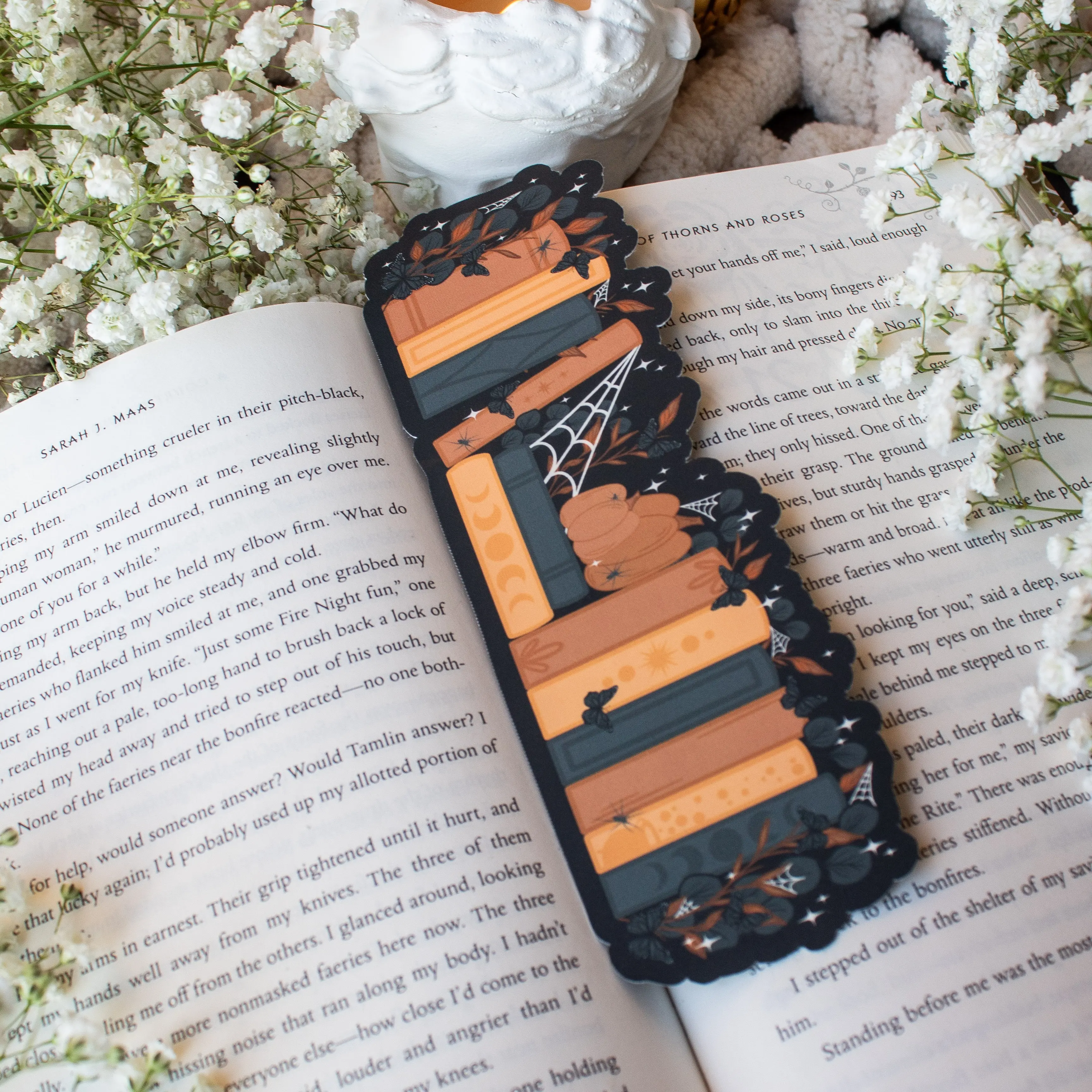 Spooky Bookshelf Bookmark | Halloween Bookmarks Spooky Bookshelf Bookmark | Halloween Bookmarks