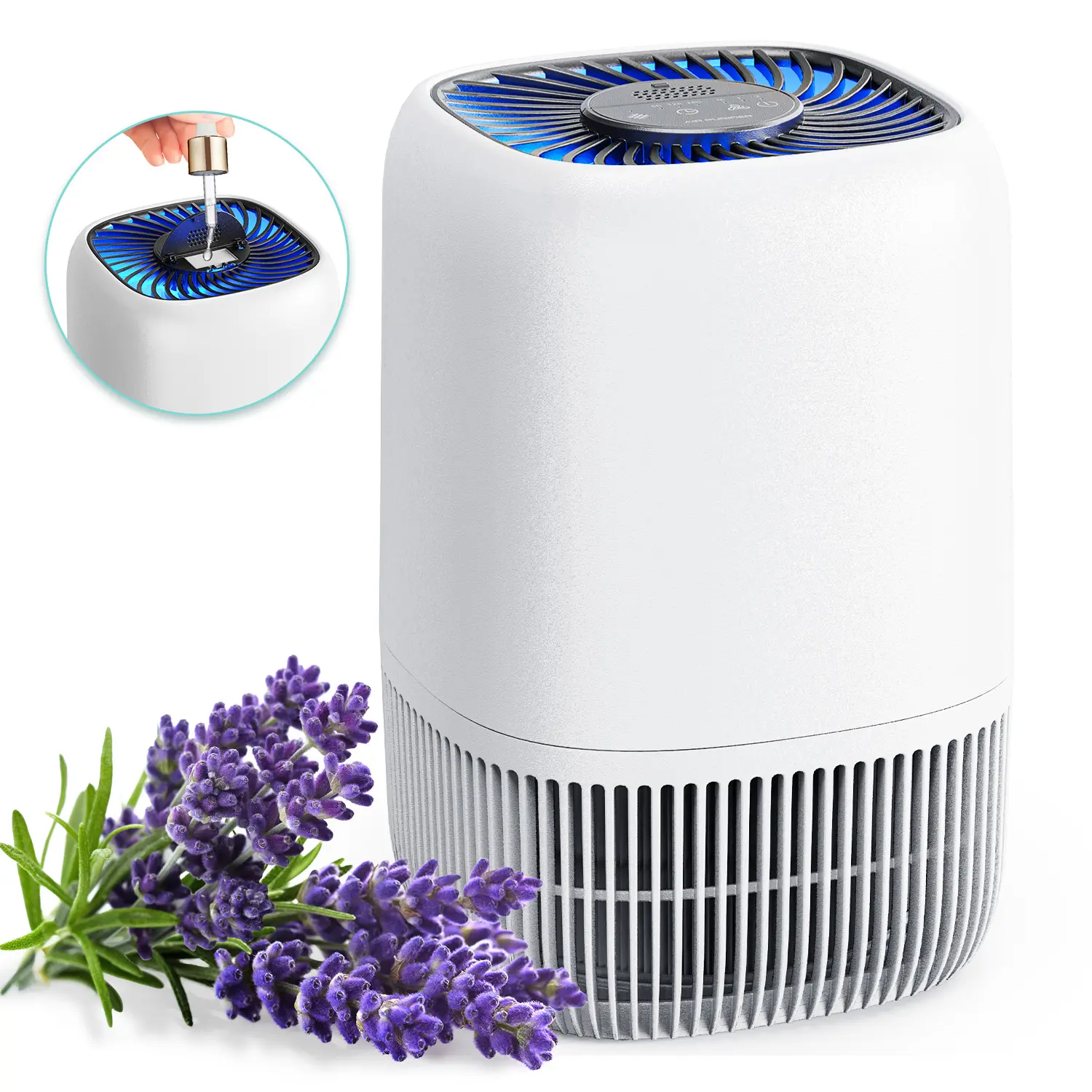 Air Purifier - HEPA Aromatherapy Machine for Large Rooms Up to 1076 Sq.Ft, 3-Speed Quiet Cleaner for Pet Hair, Smoke, Pollen, Odors, 360° Filtration, Timer,back to school,back to school haul