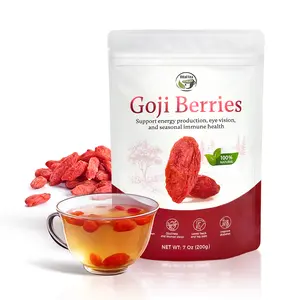 Dried Goji Berries (Wolfberries) Tea – Vitamin A, Antioxidants, Fiber, Vegan, Non-GMO, Gluten Free | Sun-Dried Whole Berries for Tea, Smoothies, Trail Mix & Baking Natural Beverage | iTREE · Vital-Tea