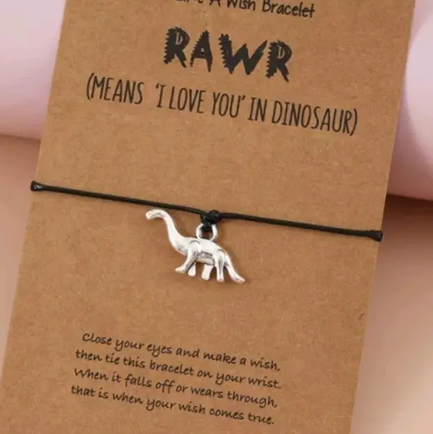 DINOSAUR RAWR ADJUSTABLE BRACELT