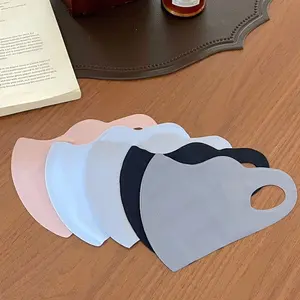Summer ice silk cool seamless mask that doesn't pinch the ears, UV protection, unisex sun protection face mask