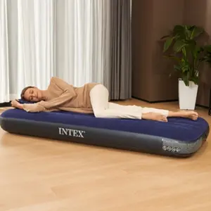 Valentine's Day Blue Inflatable Mattress Soft Comfortable No Back Pain Single Twin Size Foldable Storage Space Saving Holiday Practical