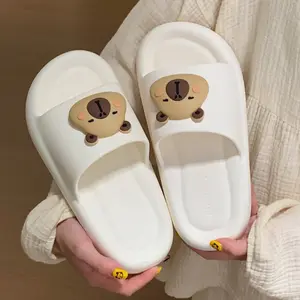XIXITIAO Cute Capybara Slippers Women Men,Summer House Slides,Shower Sandals,EVA Soft Indoor Outdoor Footwear,Casual Walking Shoes