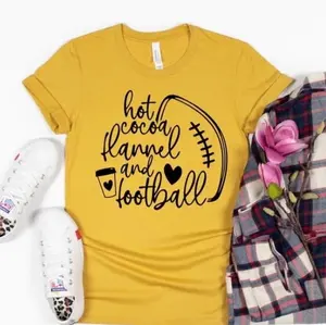 Football Tees Unisex Man Woman Comfortable Crew Neck