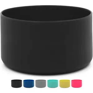 Protective Silicone Boot for 12 oz - 40oz Hydroflask Water Bottles Anti-Slip Bottom Stanley Sleeve Cover Bumper