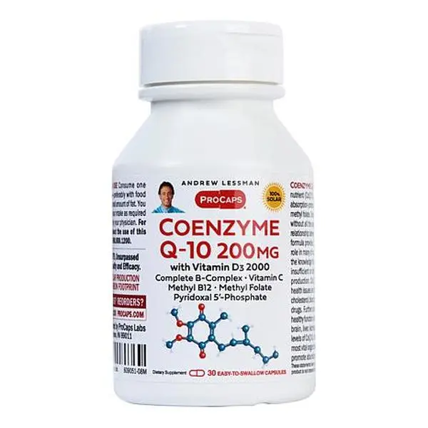 Andrew Lessman CoEnzyme Q-10 200 with Vitamin D3-2000 - 30 Capsules