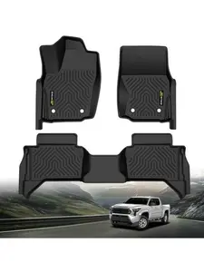 Floor Mats for Toyota Tacoma Double Cab 2024 2025 2026 1st&2nd Row Floor Liner