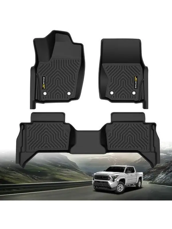 G-PLUS Motor Interior Floor Mats for Toyota Tacoma Double Cab 2024 2025 2026 1st&2nd Row Floor Liner
