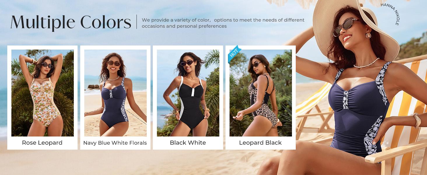 【S-2XL】Hanna Nikole Women One Piece Tummy Control Slimming Swimsuits Modest Bathing Suit Ruched Shapewear Swimwear 2026