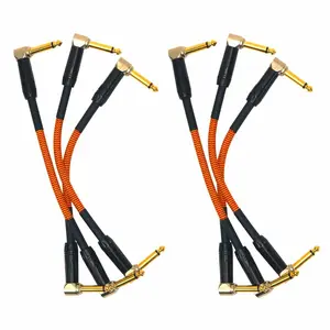 Clutch 6 Inch Right Angle 1/4" Patch Cables 6 Package