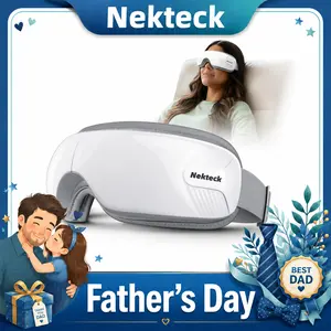 Nekteck mothersdaygift Eye Massager with Heat & Bluetooth Music, Comfort Eye Mask for Relaxation, 5 Massage Modes, 15 mins Auto-Off, Ideal Gift for Men & Women,Christmas 's Day Present