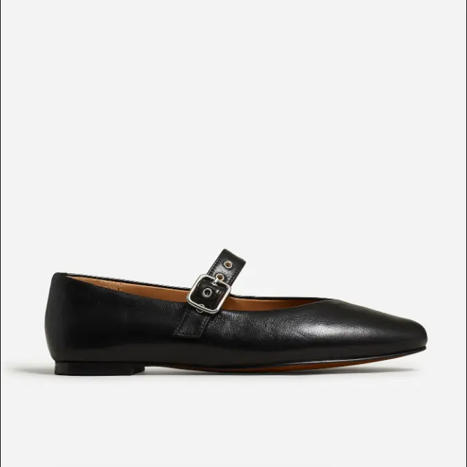 Madewell The Remy Mary Jane Flat Black Women's Leather Ballet Shoes