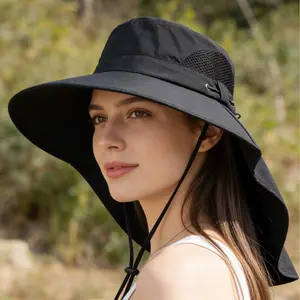 Men's UV Protection Sun Hat, Summer Outdoor Sunshade Hat with Wide Brim, Face and Neck Protection, Fishing Hat