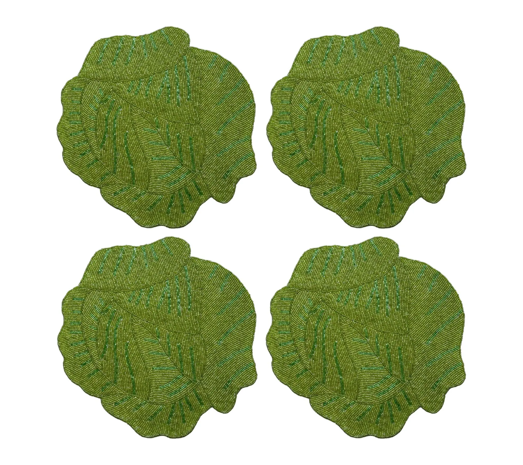 Temp-tations Seasonal Set of (4) Beaded Placemats Temp-tations Seasonal Set of (4) Beaded Placemats