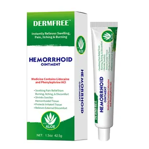 Organic Aloe Soothe Hemorrhoid Cream-Gel 1.4oz with Lidocaine & Phenylephrine for Pain Swelling