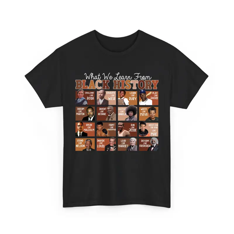 What We Learn From Black History Sweatshirt, Black History Month Tshirt Crewneck Hoodie, Black Lives Matter, Womenswear Menswear Tops