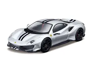 Ferrari 488 Pista - Silver (Signature Series) Diecast 1:43 Scale Model - Bburago 36910SIL