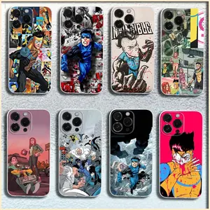 Anime TV I-Invincible Phone Case For iPhone 16,15,14,13,12,11 Plus,Pro,MaxTransparent Soft Cover Protector Screen Protector Cute Trendy