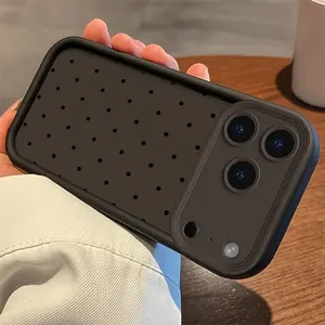 Round Polka Dots Phone Case for iPhone 17-12 Pro Max Pro Plus Samsung S25-23 Premium Matte Shockproof Anti-Drop Anti-Fingerprint Protection Smartphone Cellphone