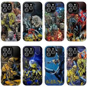 Iron Maiden Phone Case | The Number of the Beast, Powerslave, Piece of Mind, Eddie Metal Album Art iPhone 17 pro max & Samsung Fan Gift D