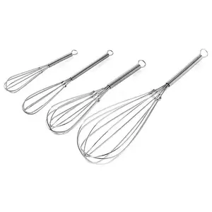 Rotary Manual Egg Beater — Stainless Steel Hand Whisk Mixer
